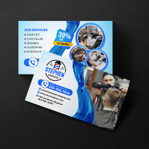 Opvallende kapperszaak kapperskapster kapster visitekaartje