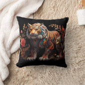 Opvallende kleurrijke Tiger Home Decor Kussen (Deken)