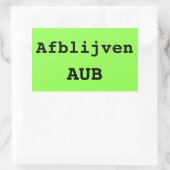 Opvallende koffer sticker met eigen tekst (Tas)