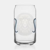 Opvallende Leo Symbool Artwork Blikvorm Glas (Rechts)