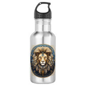 Opvallende Leo Symbool Artwork Waterfles (Voorkant)