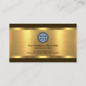 Opvallende luxe gouden lijnen importeren exportere visitekaartje (Achterkant)