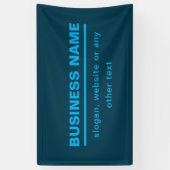Opvallende moderne sjabloon bedrijfsnaam | Blauw Spandoek (Verticaal)