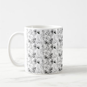 Opvallende monochrome ontwerp tea Mok