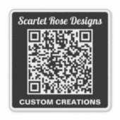 Opvallende monochrome QR-code waterdichte auto Sticker (Voorkant)