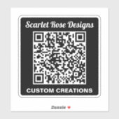 Opvallende monochrome QR-code waterdichte auto Sticker (Vel)