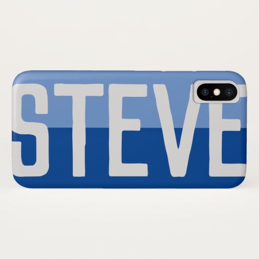 Opvallende naam design. Case-Mate iPhone case (Achterkant (horizontaal))