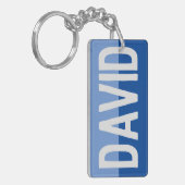 Opvallende naam design. sleutelhanger (Voorkant Links)