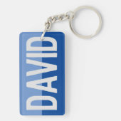 Opvallende naam design. sleutelhanger (achterkant)