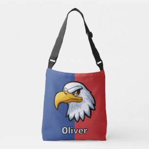 Opvallende Patriotische Cartoon Adelaar Persoonlij Crossbody Tas