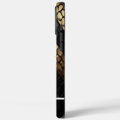 Opvallende patronen van een zwarte en gouden slang Case-Mate iPhone case (Achterkant / Links)