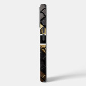Opvallende patronen van een zwarte en gouden slang Case-Mate iPhone case (Achterkant / Links)