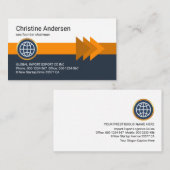 Opvallende pijlpunten Stripe Layers CEO Visitekaartje (Voorkant / Achterkant)