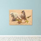 opvallende pose canvas afdruk (Insitu (Houten vloer))