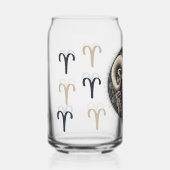 Opvallende Ram Symbool Artwork Blikvorm Glas (Voorkant)