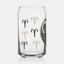 Opvallende Ram Symbool Artwork Blikvorm Glas