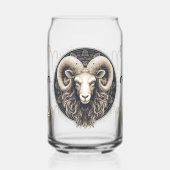 Opvallende Ram Symbool Artwork Blikvorm Glas (Links)