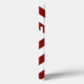 Opvallende rode en witte Chevron Case-Mate iPhone Case (Achterkant / Rechts)