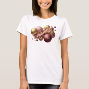 Opvallende Rode KERSTBODE Quote T-shirt