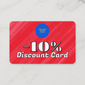 Opvallende rode korting Kaart (Voorkant)