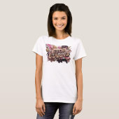 Opvallende Rode STOP STARING Statement T-shirt (Voorkant volledig)