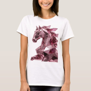 Opvallende roze ABSTRACTE KUNST Statement Design T-shirt