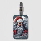 Opvallende Samurai Sinterklaas Bagagelabel (Voorkant (verticaal))