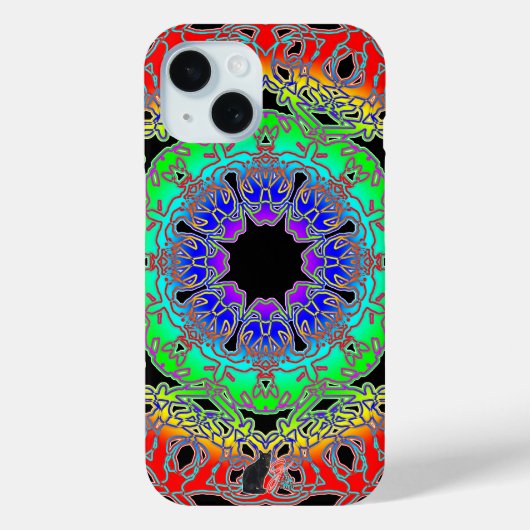 Opvallende spectra Glyph Hoesje-Mate iPhone Case (Achterkant)