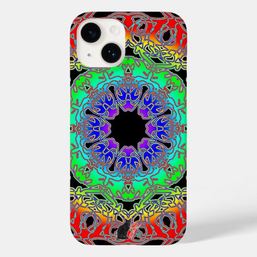 Opvallende spectra Glyph Hoesje-Mate iPhone Case (Achterkant)