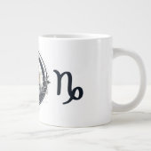 Opvallende Steenbok Symbool Kunstwerk Grote Koffiekop (Rechts)