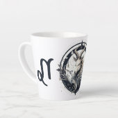 Opvallende Steenbok Symbool Kunstwerk Latte Mok (Linkerhoek)