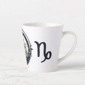 Opvallende Steenbok Symbool Kunstwerk Latte Mok (Rechts)