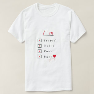 Opvallende tekst heren T-shirt