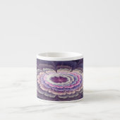 Opvallende ventilator kleurrijk Abstract fractal a Espresso Kop (Voorkant)