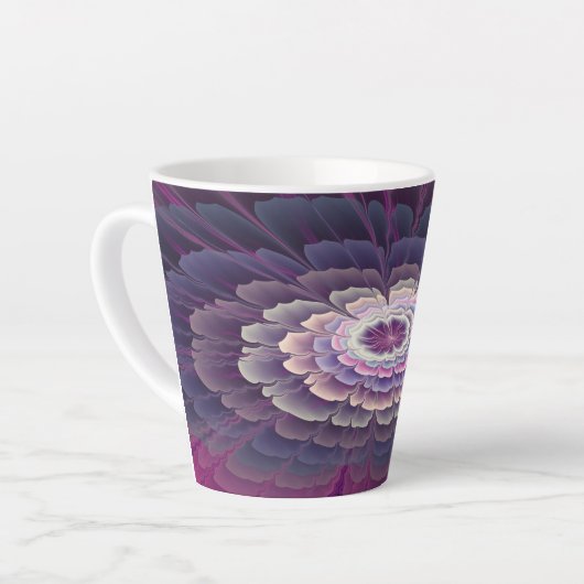 Opvallende ventilator kleurrijk Abstract fractal a Latte Mok (Linkerhoek)