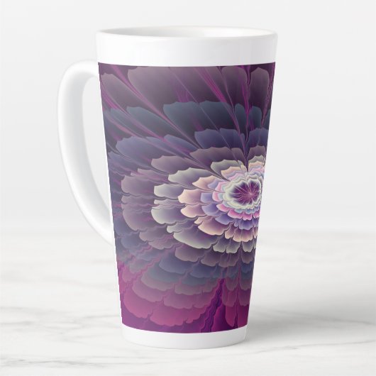 Opvallende ventilator kleurrijk Abstract fractal a Latte Mok (Linkerhoek)