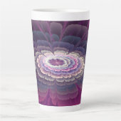 Opvallende ventilator kleurrijk Abstract fractal a Latte Mok (Voorkant)