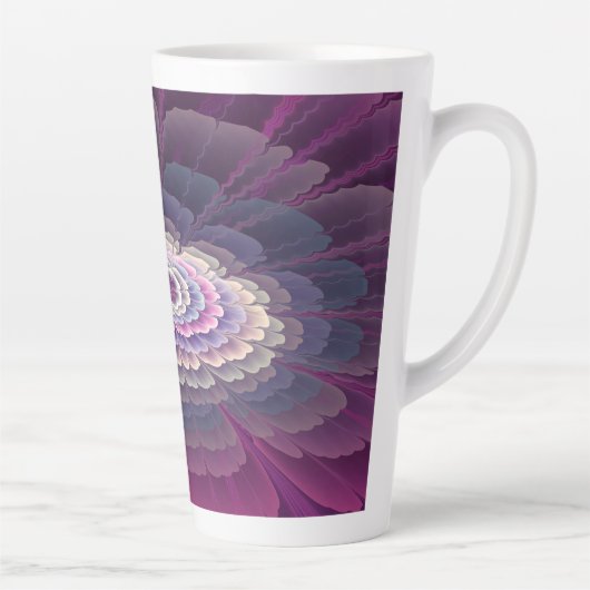 Opvallende ventilator kleurrijk Abstract fractal a Latte Mok (Rechts)