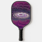 Opvallende ventilator kleurrijk Abstract fractal a Pickleball Paddle (Achterkant)
