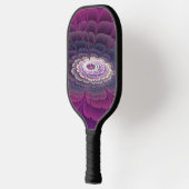 Opvallende ventilator kleurrijk Abstract fractal a Pickleball Paddle (Links)