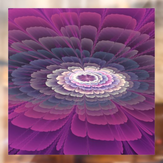 Opvallende ventilator kleurrijk Abstract fractal a Raamsticker (Vel 2)