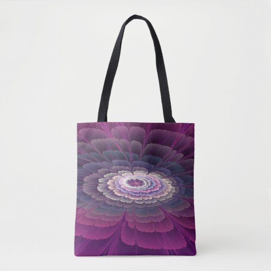 Opvallende ventilator kleurrijk Abstract fractal a Tote Bag (Voorkant)