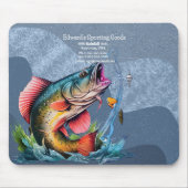 Opvallende vis Logo sportartikelen Muismat (Voorkant)