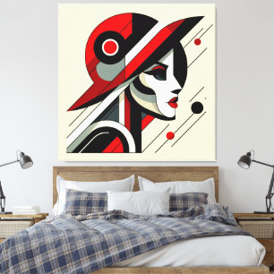 Opvallende visuele illustraties #1 canvas afdruk