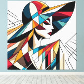 Opvallende visuele illustraties #2 canvas afdruk (Insitu (Houten vloer))