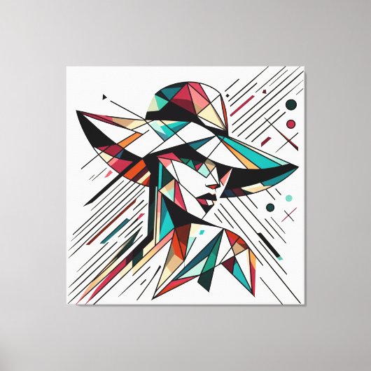 Opvallende visuele illustraties #5 canvas afdruk (Voorkant)