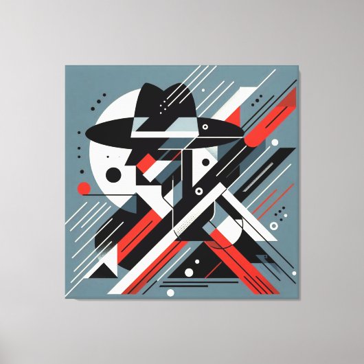 Opvallende visuele illustraties #6 canvas afdruk (Voorkant)