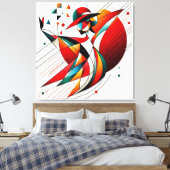 Opvallende visuele illustraties #7 canvas afdruk (Insitu (Slaapkamer))