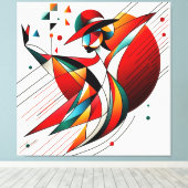 Opvallende visuele illustraties #7 canvas afdruk (Insitu (Houten vloer))