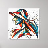 Opvallende visuele illustraties #8 canvas afdruk (Voorkant)